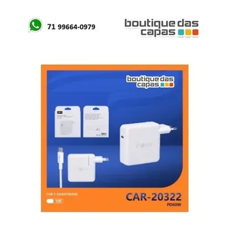 Fonte carregador Macbook Air 13 M1 A1932 A217 tipo c USB-C + cabo tipo c x tipo c