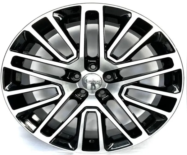 Rodas Jeep aro 18 polegadas preta com diamantado 5x110 novas