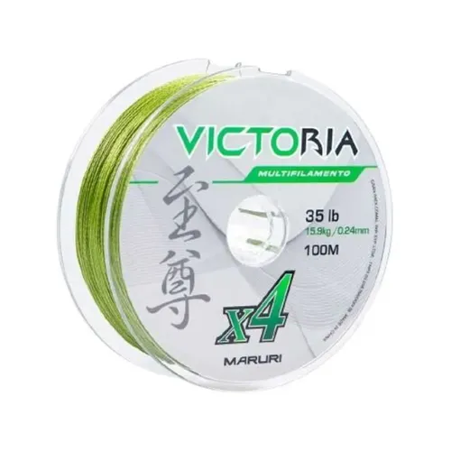 Linha de Pesca Multifilamento Maruri Victoria X4. 100 metros. 