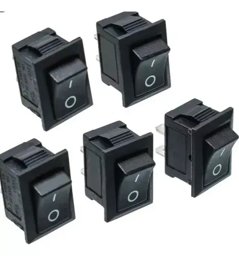 Kit 5 Chaves Liga Desliga Tic Tac Preta Mini Tech One