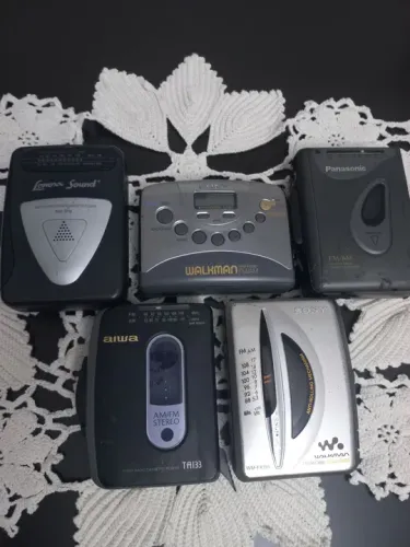 5 walkman antigo 