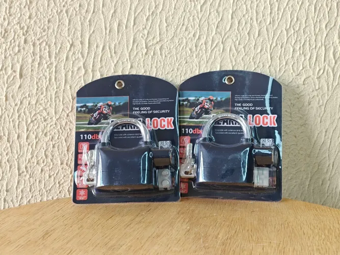 Cadeado antifurto furto com alarme 