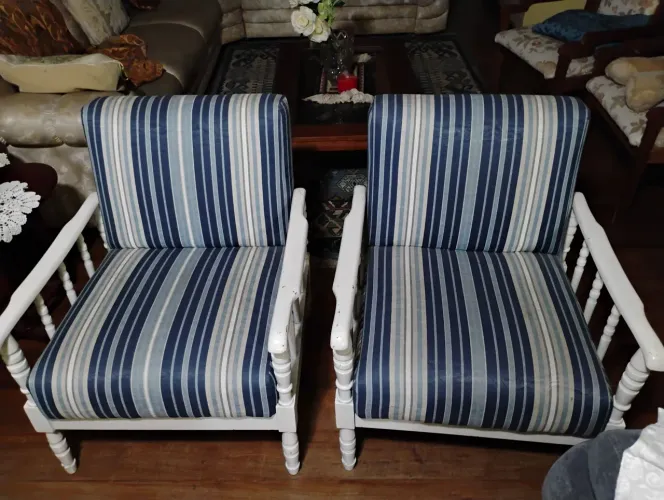 Conjunto poltrona antiga