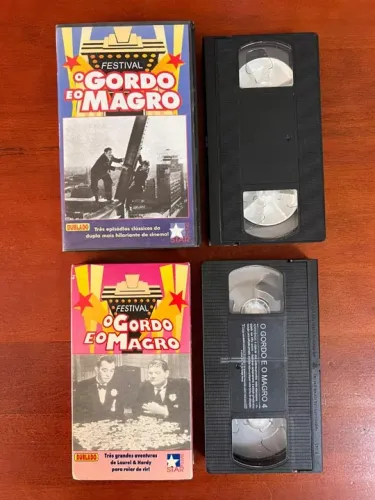 Fitas VHS Filme O Gordo e o Magro