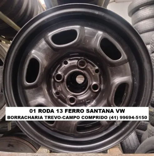 01 roda aro 13 de ferro Santana Vw por 150,00