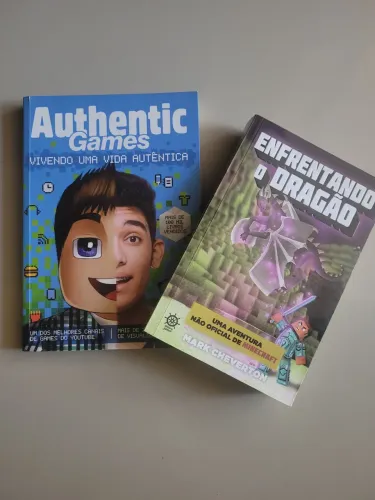 Kit 2Livros Authentic Games: [Enfrentando o Dragão] [Authentic Games Vivendo Uma Vida.]