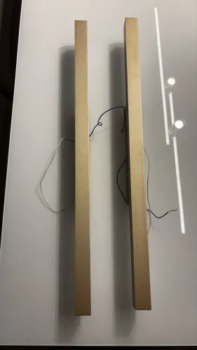 Arandela Linear LED Dourada (PAR)