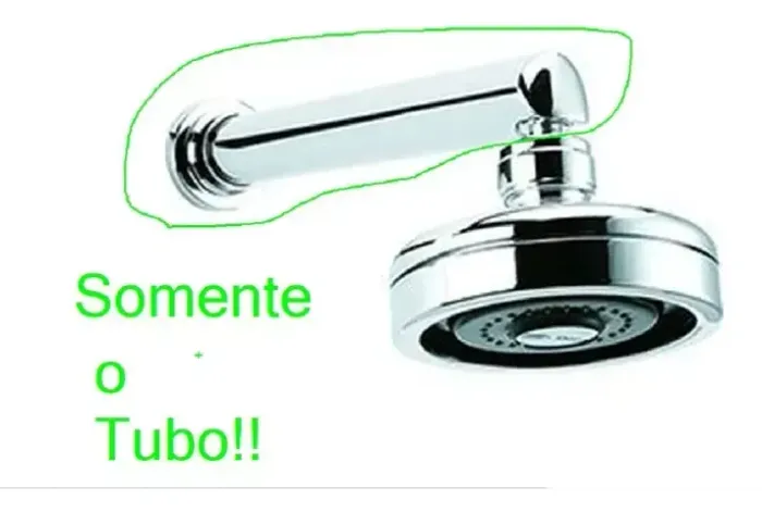 Tubo Cromado Chuveiro Deca Acqua Plus 1990 (usado)