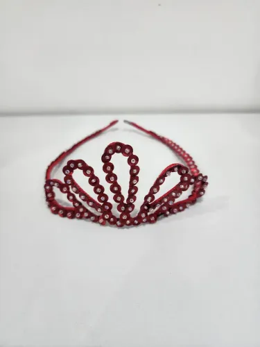 Kit 2 Tiaras tipo coroa princesa vermelhas