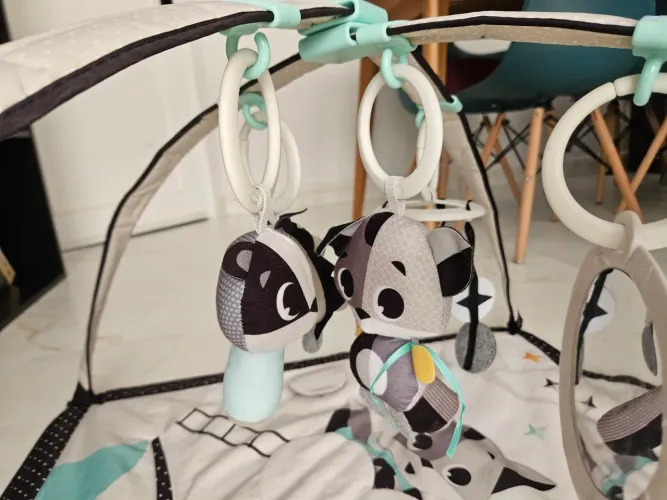 Tapete ginásio tiny love, gymini, black and white, magical tales