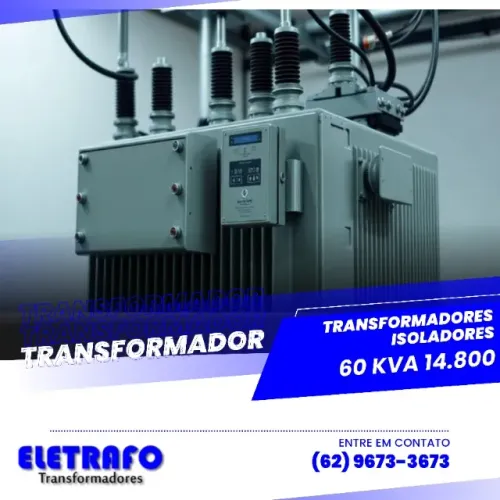 Transformador Isolador 60 kVA - Segurança e Confiabilidade
