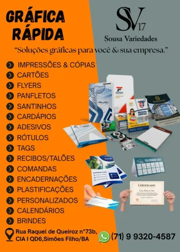 Gráfica rápida em Simões Filho 