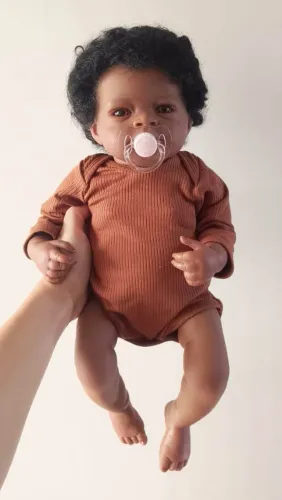 Bebê Reborn Boneca Menino 48cm Corpo Silicone