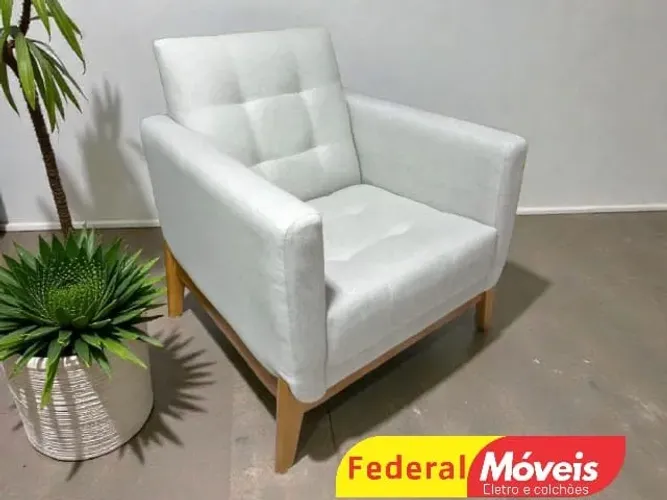 Poltrona em Linho Bege (FALE CONOSCO)