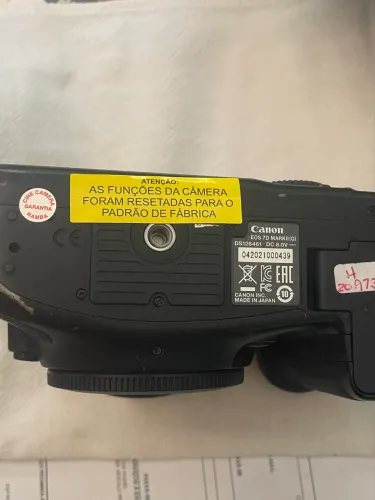 7D Mark II, com obturador novo