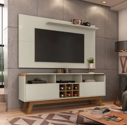 Rack e Painel para TV de ATÉ 50" Polegadas 2 Portas Adega Nicho SUPER OFERTA PEGUE E LEVE