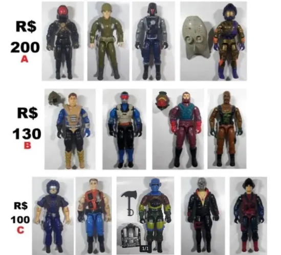 Gi Joe Comandos em Ação Estrela Br e Hasbro diversas Figuras enviamos p td o Br