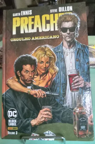 HQ Preacher orgulho americano volume 3 capa dura da vertigo
