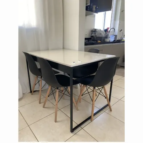 Mesa de Jantar Estilo Industrial Novo Fabricamos ( SOMENTE A MESA )