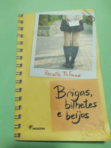 Livro literário  Brigas bilhetes e beijos 