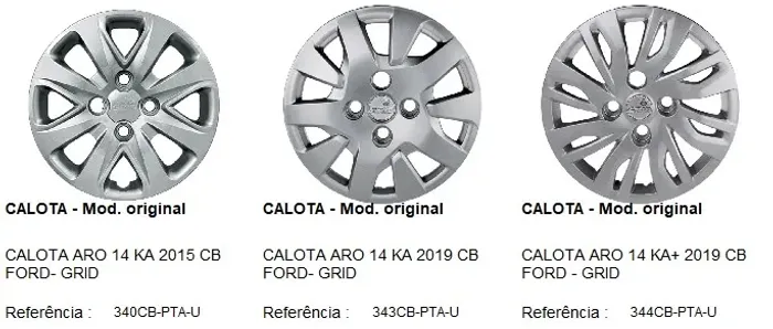 Calota Aro 14 Original Ford Ka 