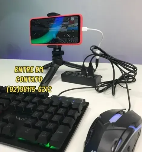 Kit Gamer mobilador com led para jogos no celular -  Entrega das 9 até 22hrs