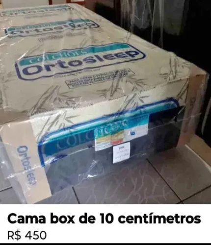 Cama Box Colchões Ortosleep 10cm solteiro 