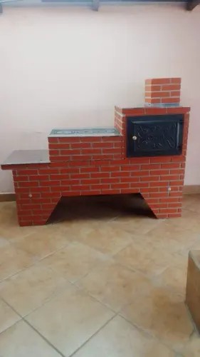 Fogão a lenha com forno