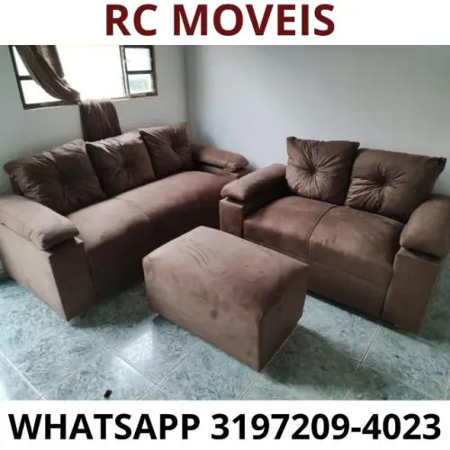 Sofá Sonata 2 e 3 Lugares com Braço Fofão - Conforto e Estilo