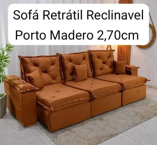 MARAVILHOSO SOFÁ RETRÁTIL RECLINÁVEIS 2,70