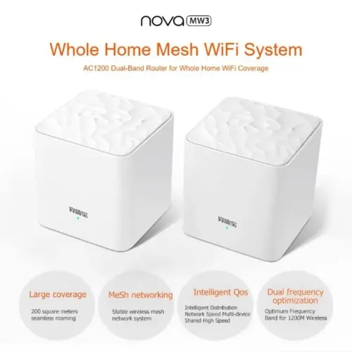 Roteador Tenda MW3 (2 unid) Wi-fi 5 Mesh IOT