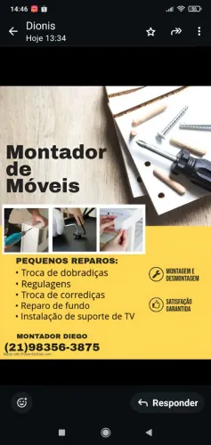 Montador de móveis baixada e rio