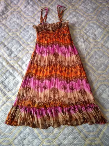 Vestido Longo Colorido Estampado-PROMOÇÃO!