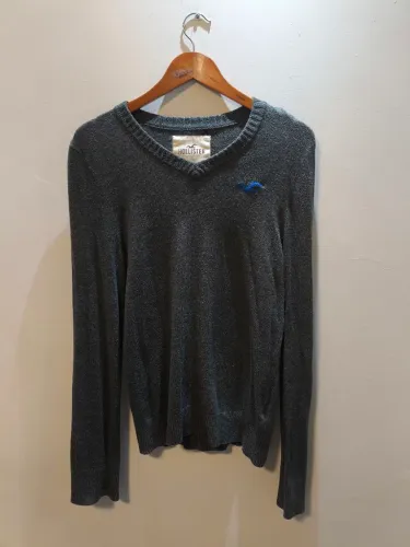 Malha Hollister cinza