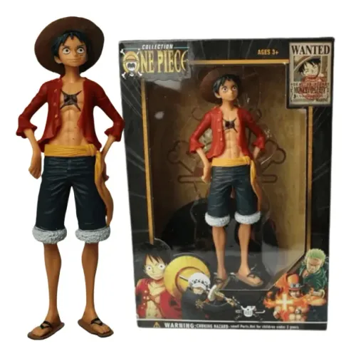 Boneco Monkey D. Luffy 18cm One Piece Action Figure Onepiece Novo Caixa Loja Coimbra