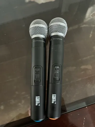 microfone jwl sem fio uhf pll