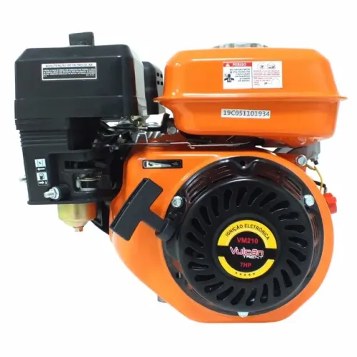 MOTOR ESTACIONARIO GASOLINA 4T 211cc 7HP COM SENSOR DE OLEO VM210S VULCAN TRENT