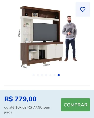 Vendo estante home para TV até 50"