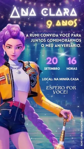 Convite Guerreiras K-pop