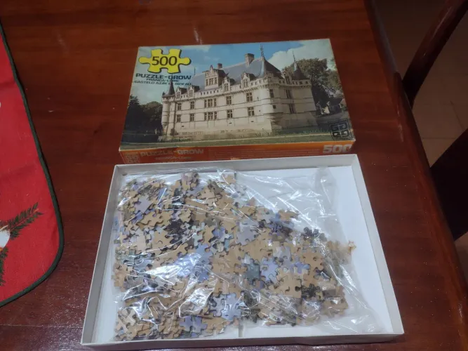 Promoção para retirar hoje antigo quebra-cabeça Puzzle Grow 500 peças novo