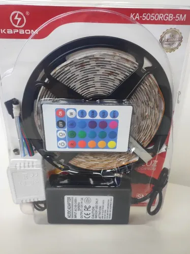 Fita LED RGB 5 Metros com Controle Remoto - Iluminação Colorida