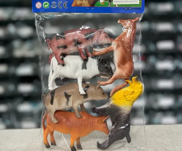 Brinquedo fazendinha animais cachorro burro