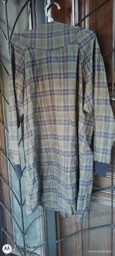 Casaco Osklen feminino xadrez com capuz Tam G