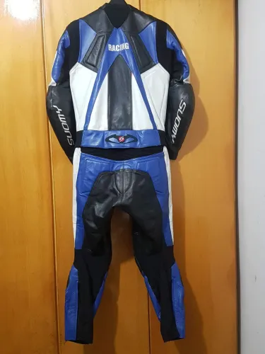 Macacão de Couro Motociclista suomy Racing