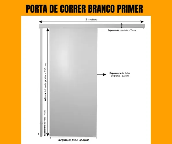 POrta de correr para economizar espaço