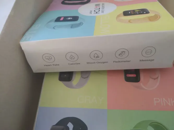 1 Smartwatch Macaron Color - Novo na Caixa