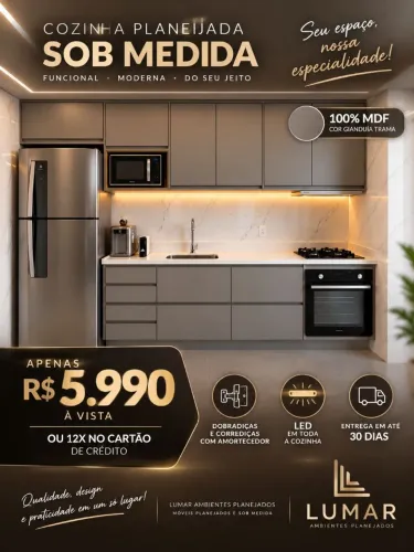 Cozinha planejada por apenas R$5.900,00  á vista