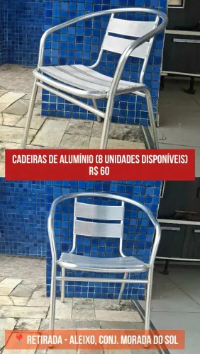 Cadeiras de Alumínio