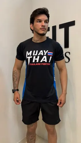 Camisa de lutas Muythay e jiu-jítsu