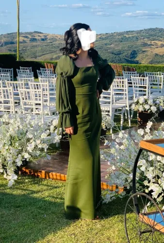 Vestido de festa verde